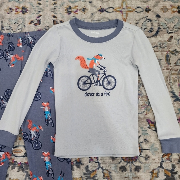 Gymboree, Fox, Pajamas Set, Long Sleeves, sz 5 - Picture 3 of 10